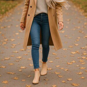 New Dolce Vita Womens Booties Gerdy Size 10 Beige Ankle Wedge Neutral Fall Boot